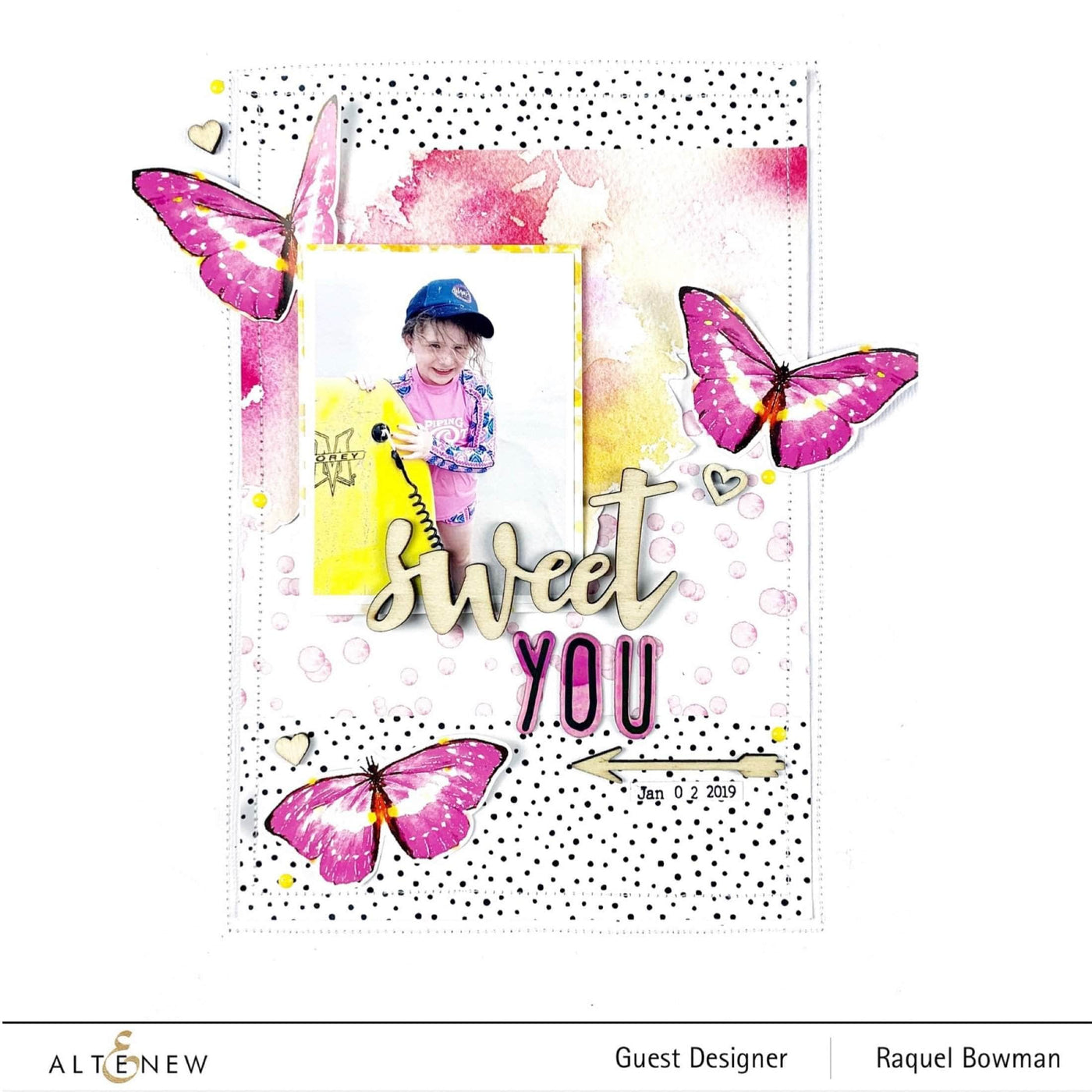 Altenew Embellishments Watercolor Butterfly Cardstock Stickers