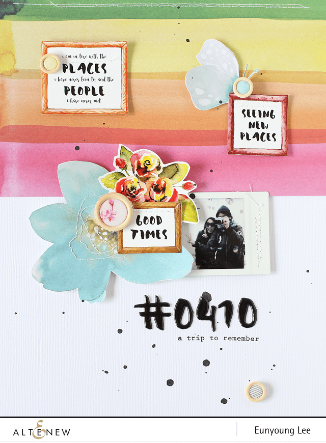 Altenew Scrapbook Reflection Collection Chipboard Sticker Sheet