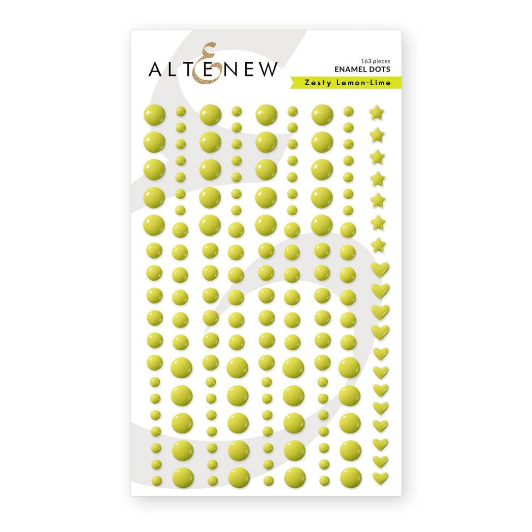 Zesty Lemon-Lime Promo Enamel Dots