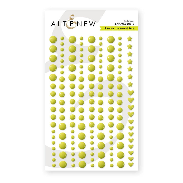 Zesty Lemon-Lime Promo Enamel Dots