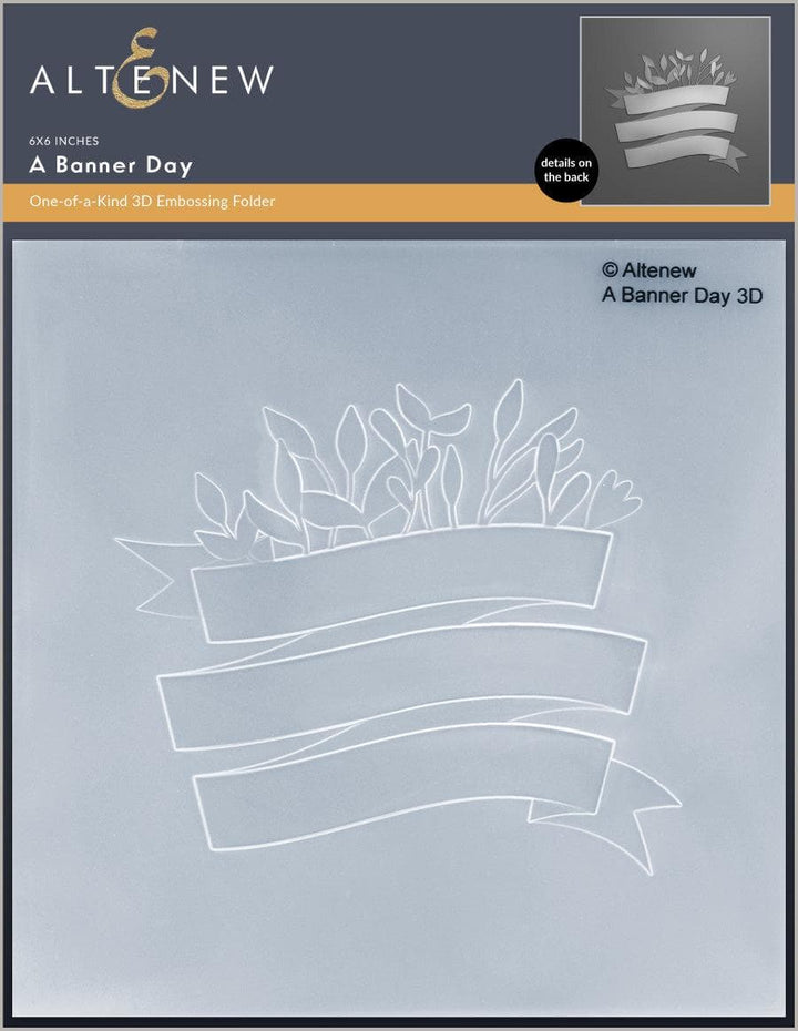 Part A-Glitz Art Craft Co.,LTD Embossing Folder A Banner Day 3D Embossing Folder