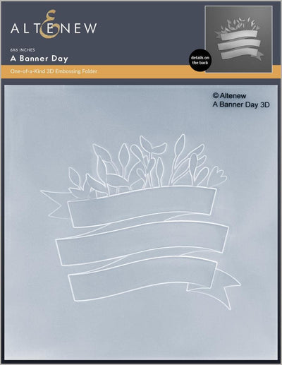 Part A-Glitz Art Craft Co.,LTD Embossing Folder A Banner Day 3D Embossing Folder