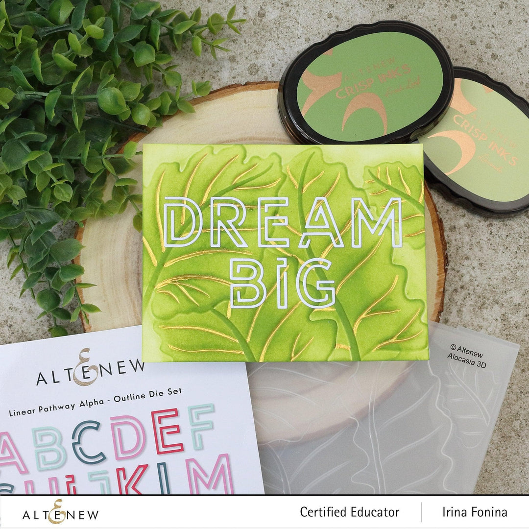 Part A-Glitz Art Craft Co.,LTD Embossing Folder Alocasia 3D Embossing Folder