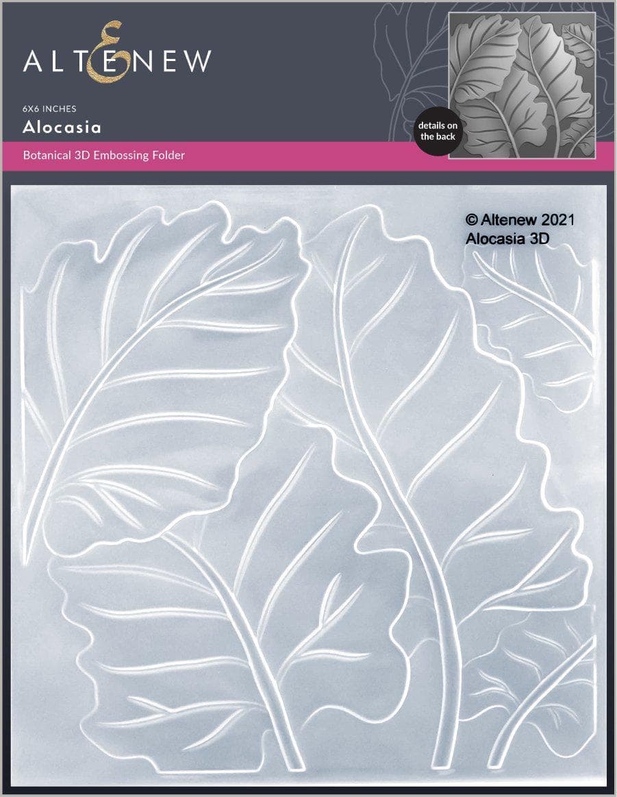 Part A-Glitz Art Craft Co.,LTD Embossing Folder Alocasia 3D Embossing Folder