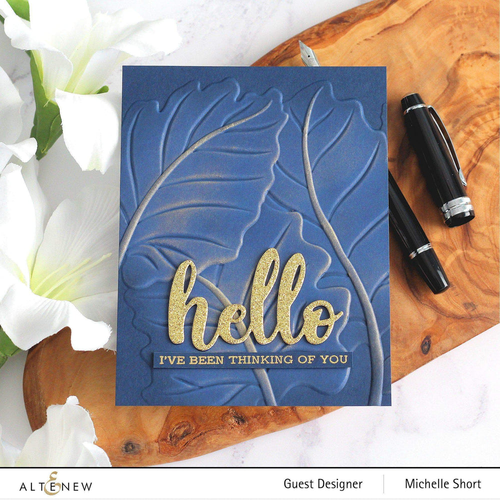 Part A-Glitz Art Craft Co.,LTD Embossing Folder Alocasia 3D Embossing Folder