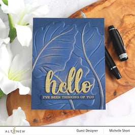 Part A-Glitz Art Craft Co.,LTD Embossing Folder Alocasia 3D Embossing Folder