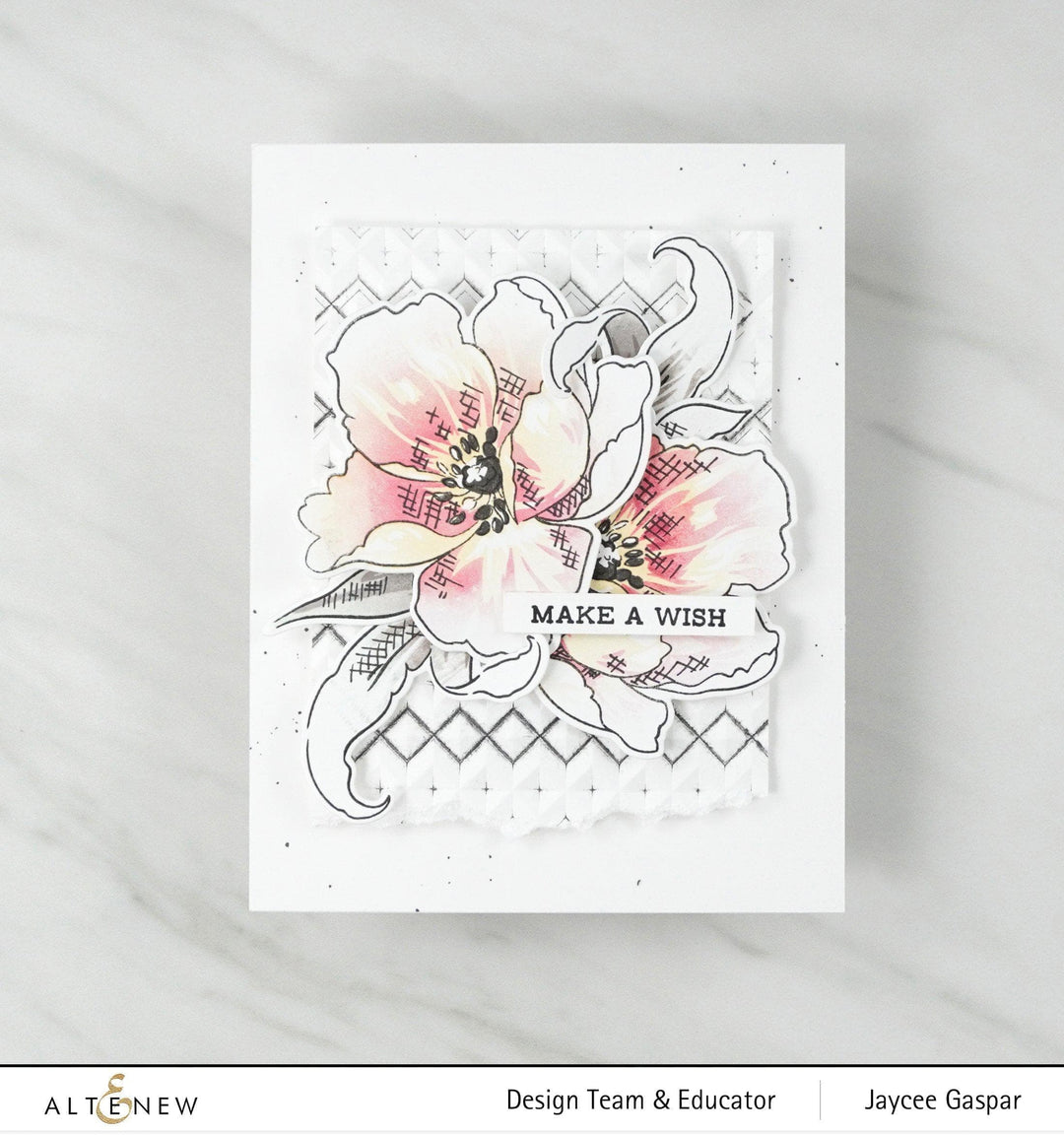 Part A-Glitz Art Craft Co.,LTD Embossing Folder Angled Mosaic 3D Embossing Folder