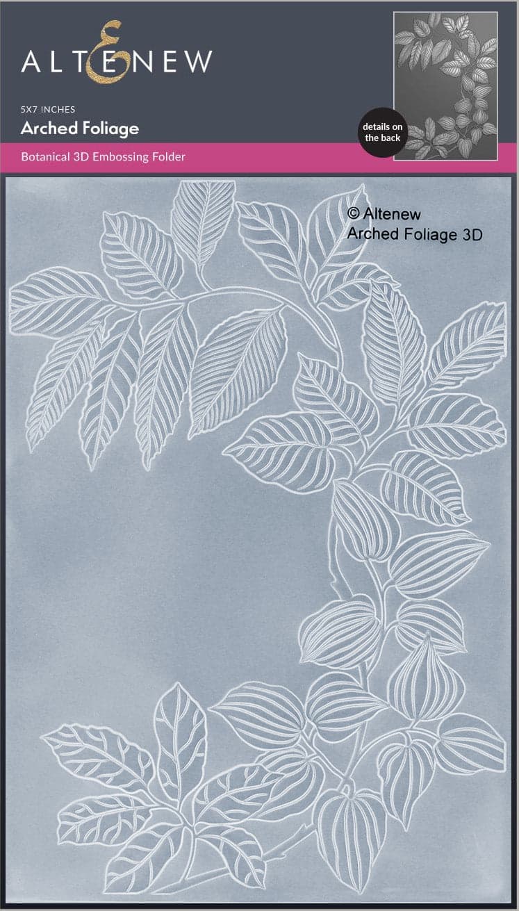 Arched Foliage 3D Embossing Folder