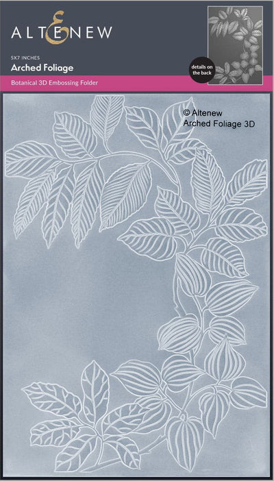 Arched Foliage 3D Embossing Folder