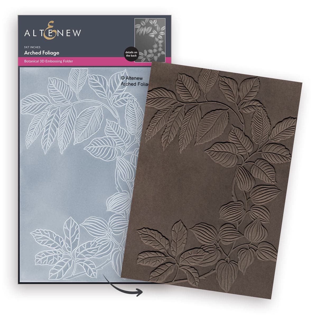 Altenew Arched Foliage 3D Embossing Folder