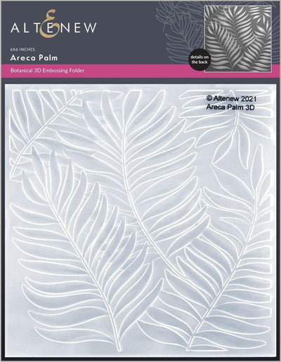 Part A-Glitz Art Craft Co.,LTD Embossing Folder Areca Palm 3D Embossing Folder