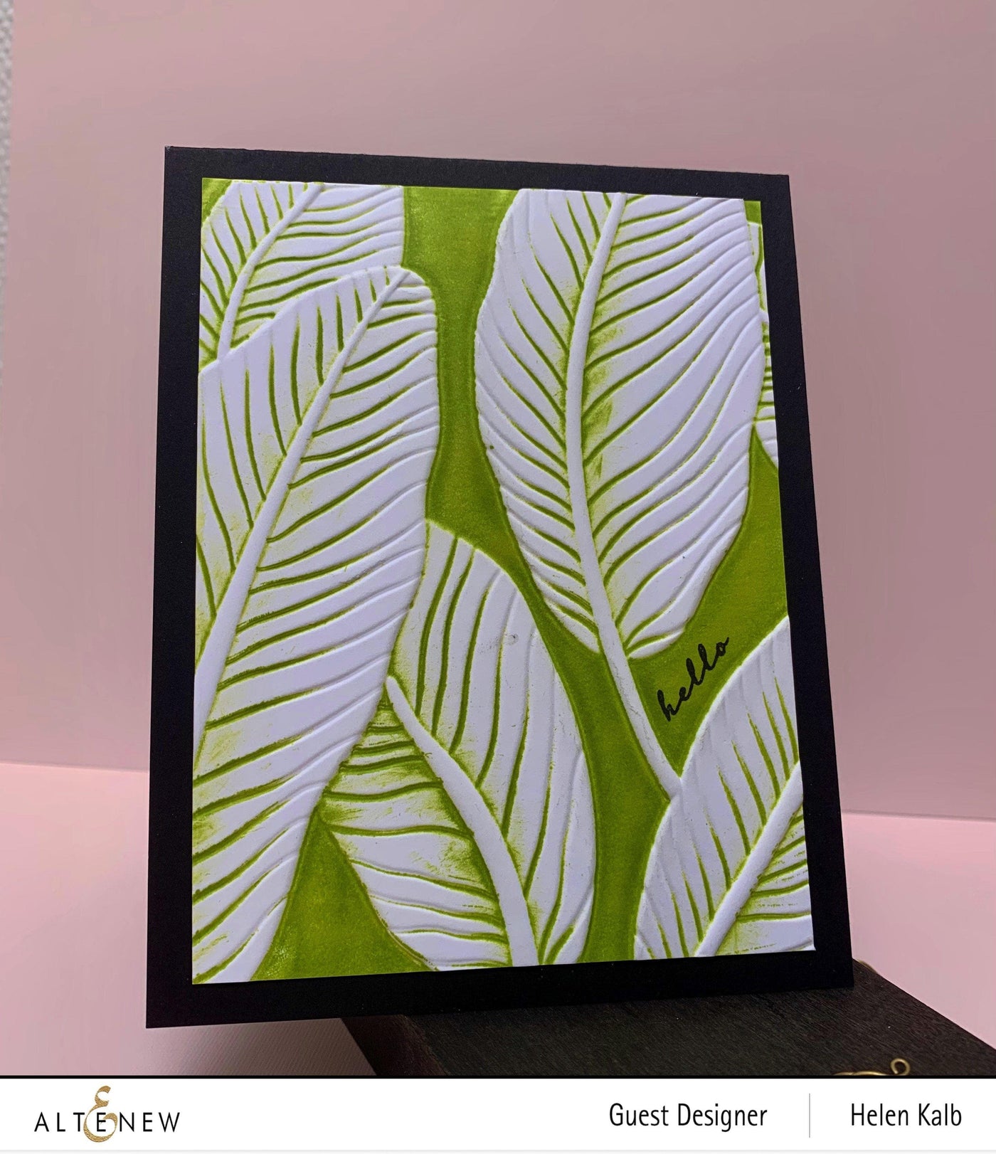 Part A-Glitz Art Craft Co.,LTD Embossing Folder Banana Leaves 3D Embossing Folder