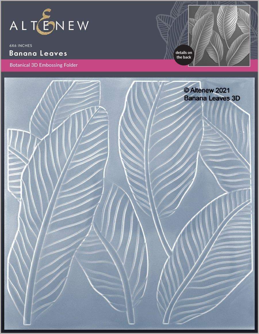 Part A-Glitz Art Craft Co.,LTD Embossing Folder Banana Leaves 3D Embossing Folder