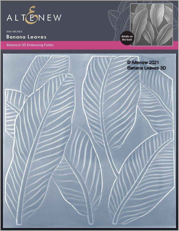 Part A-Glitz Art Craft Co.,LTD Embossing Folder Banana Leaves 3D Embossing Folder