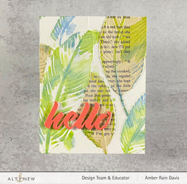 Part A-Glitz Art Craft Co.,LTD Embossing Folder Banana Leaves 3D Embossing Folder