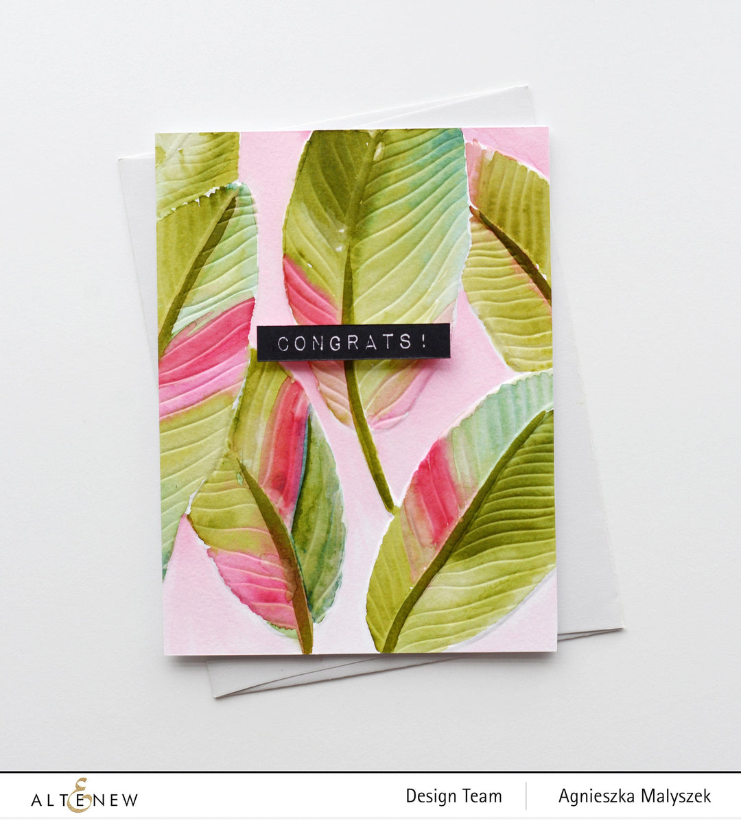 Part A-Glitz Art Craft Co.,LTD Embossing Folder Banana Leaves 3D Embossing Folder