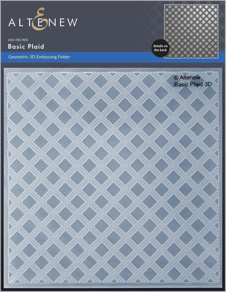 Altenew Basic Plaid 3D Embossing Folder for Dimensional Paper Crafting