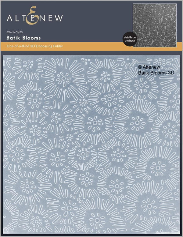 Batik Blooms 3D Embossing Folder
