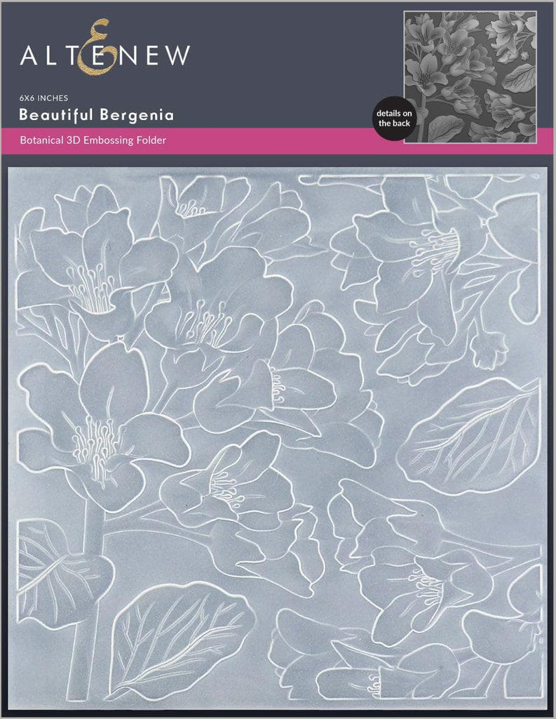 Beautiful Bergenia 3D Embossing Folder