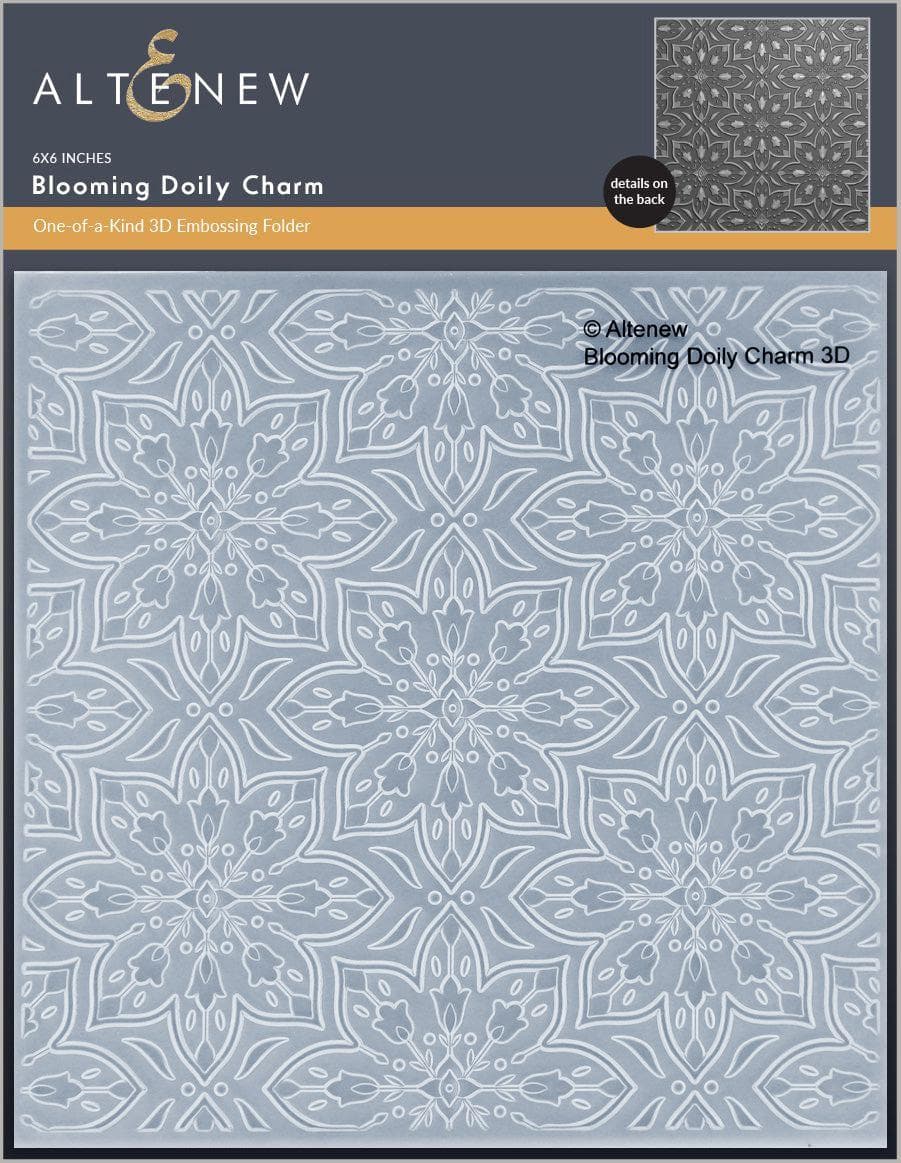 Blooming Doily Charm 3D Embossing Folder Blooming Doily Charm 3D Embossing Folder