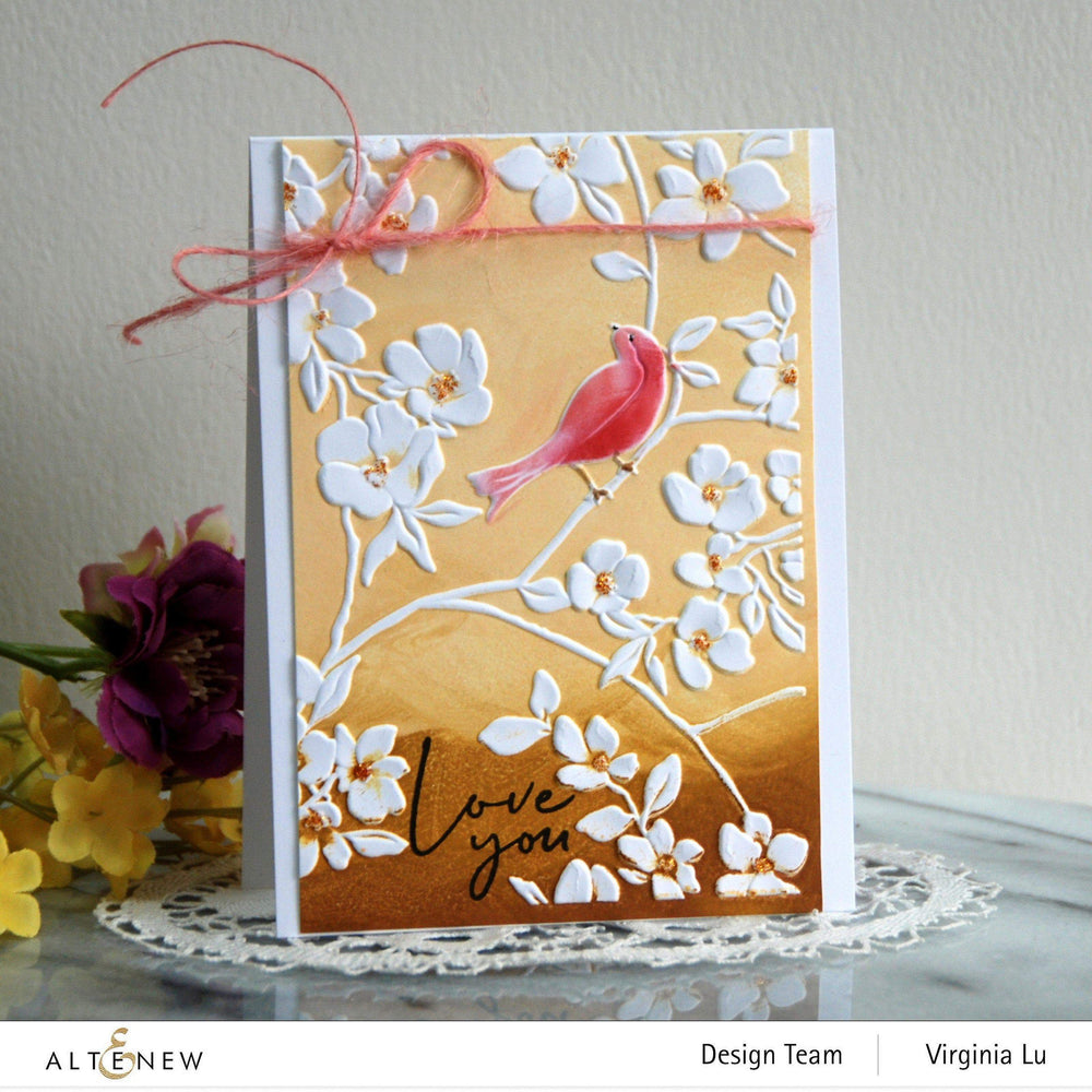 Part A-Glitz Art Craft Co.,LTD Embossing Folder Blossoming Branches 3D Embossing Folder