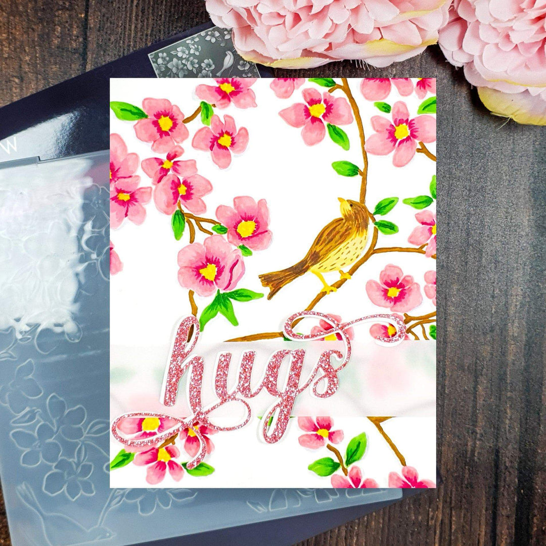 Part A-Glitz Art Craft Co.,LTD Embossing Folder Blossoming Branches 3D Embossing Folder