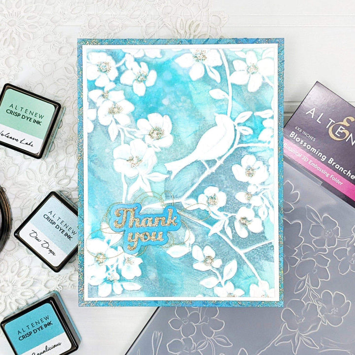 Part A-Glitz Art Craft Co.,LTD Embossing Folder Blossoming Branches 3D Embossing Folder