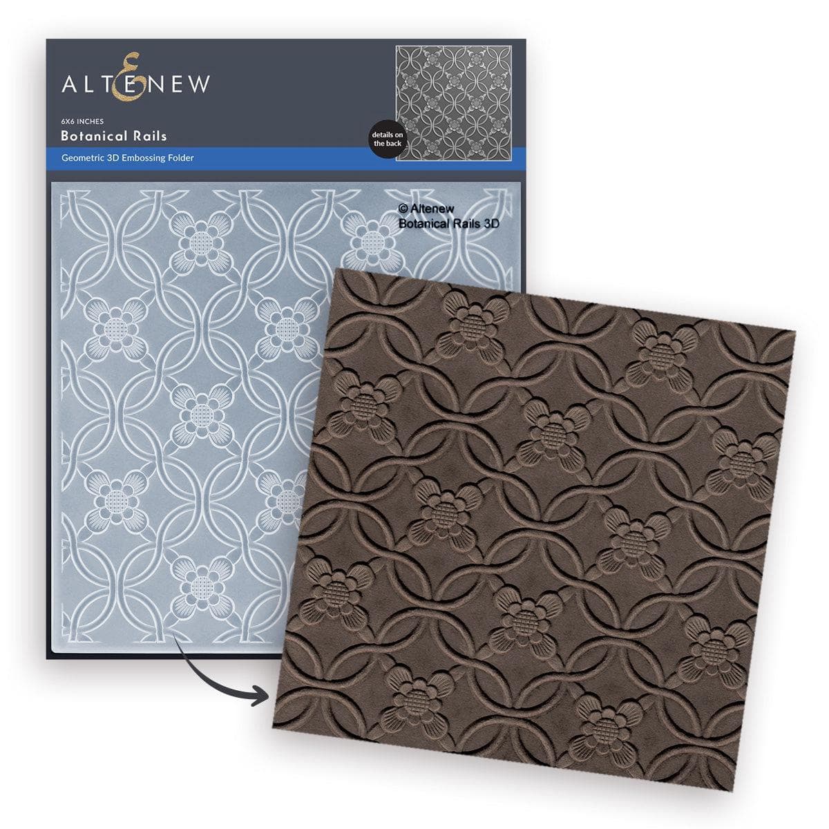 Botanical Rails 3D Embossing Folder | Altenew