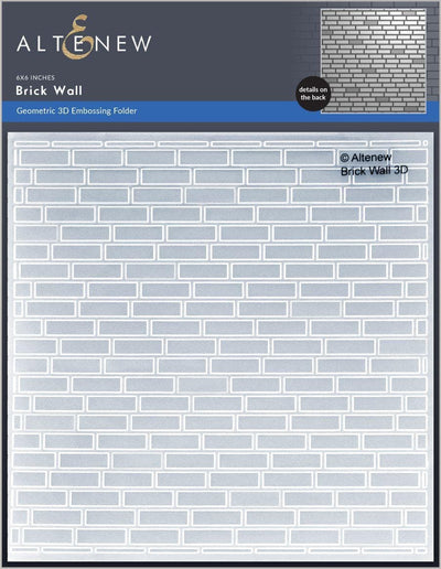 Part A-Glitz Art Craft Co.,LTD Embossing Folder Brick Wall 3D Embossing Folder