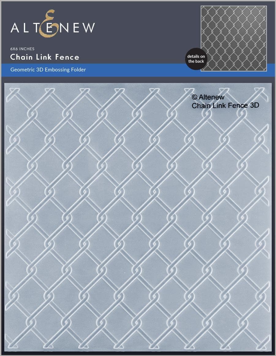 Part A-Glitz Art Craft Co.,LTD Embossing Folder Chain Link Fence 3D Embossing Folder