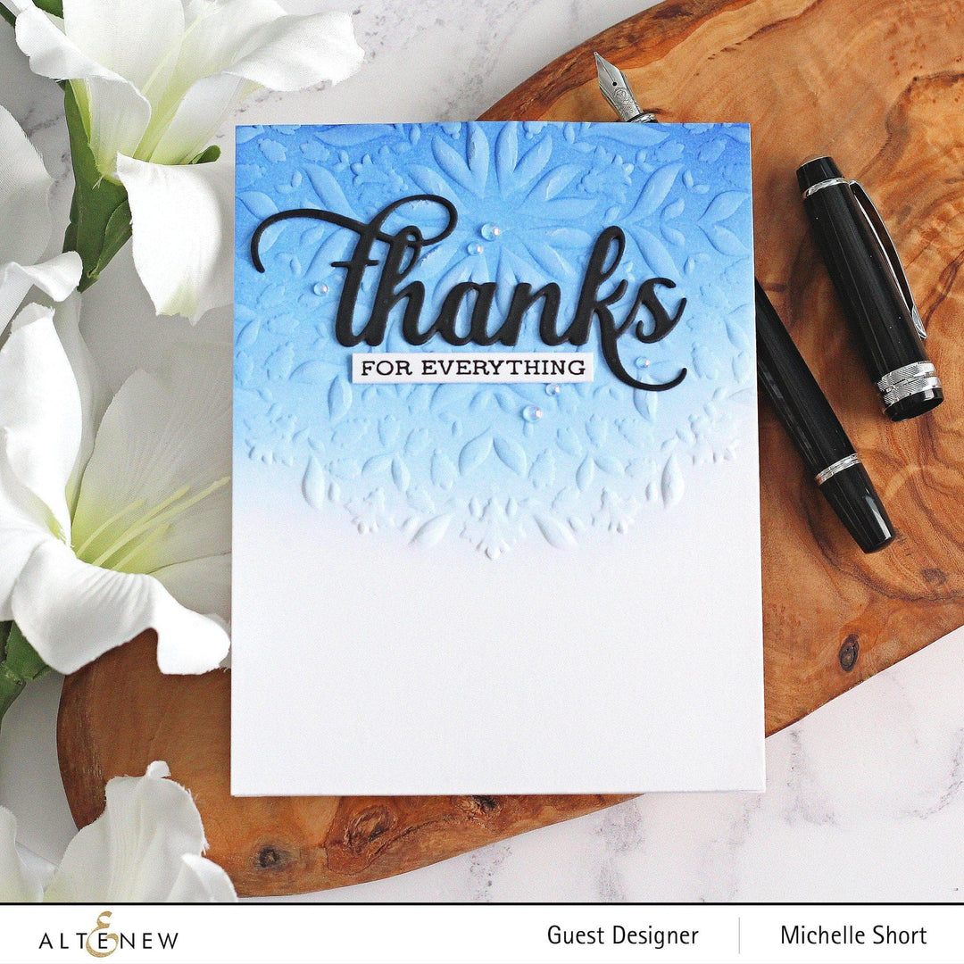 Part A-Glitz Art Craft Co.,LTD Embossing Folder Charming Mandala 3D Embossing Folder