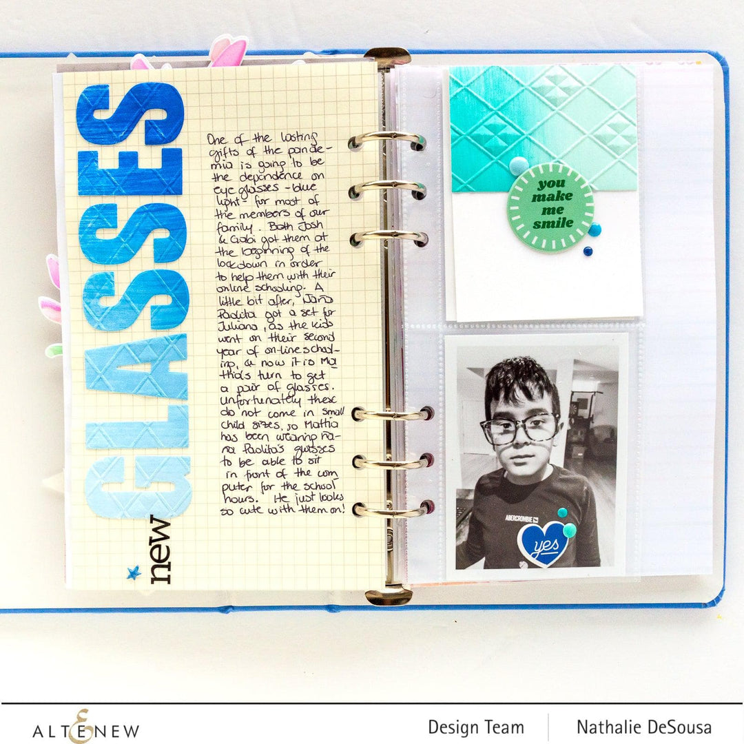 Part A-Glitz Art Craft Co.,LTD Embossing Folder Checkered Diamonds 3D Embossing Folder