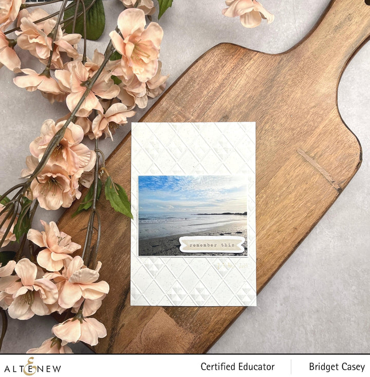 Part A-Glitz Art Craft Co.,LTD Embossing Folder Checkered Diamonds 3D Embossing Folder