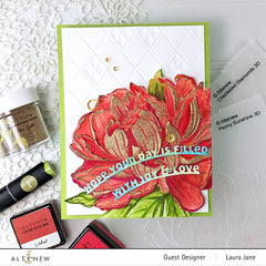 Part A-Glitz Art Craft Co.,LTD Embossing Folder Checkered Diamonds 3D Embossing Folder