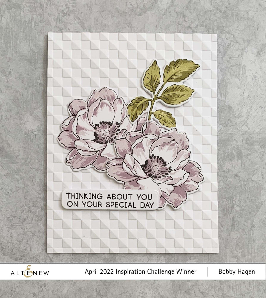 Part A-Glitz Art Craft Co.,LTD Embossing Folder Checkered Squares 3D Embossing Folder