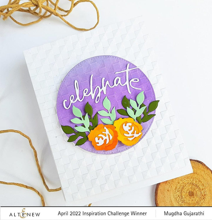 Part A-Glitz Art Craft Co.,LTD Embossing Folder Checkered Squares 3D Embossing Folder