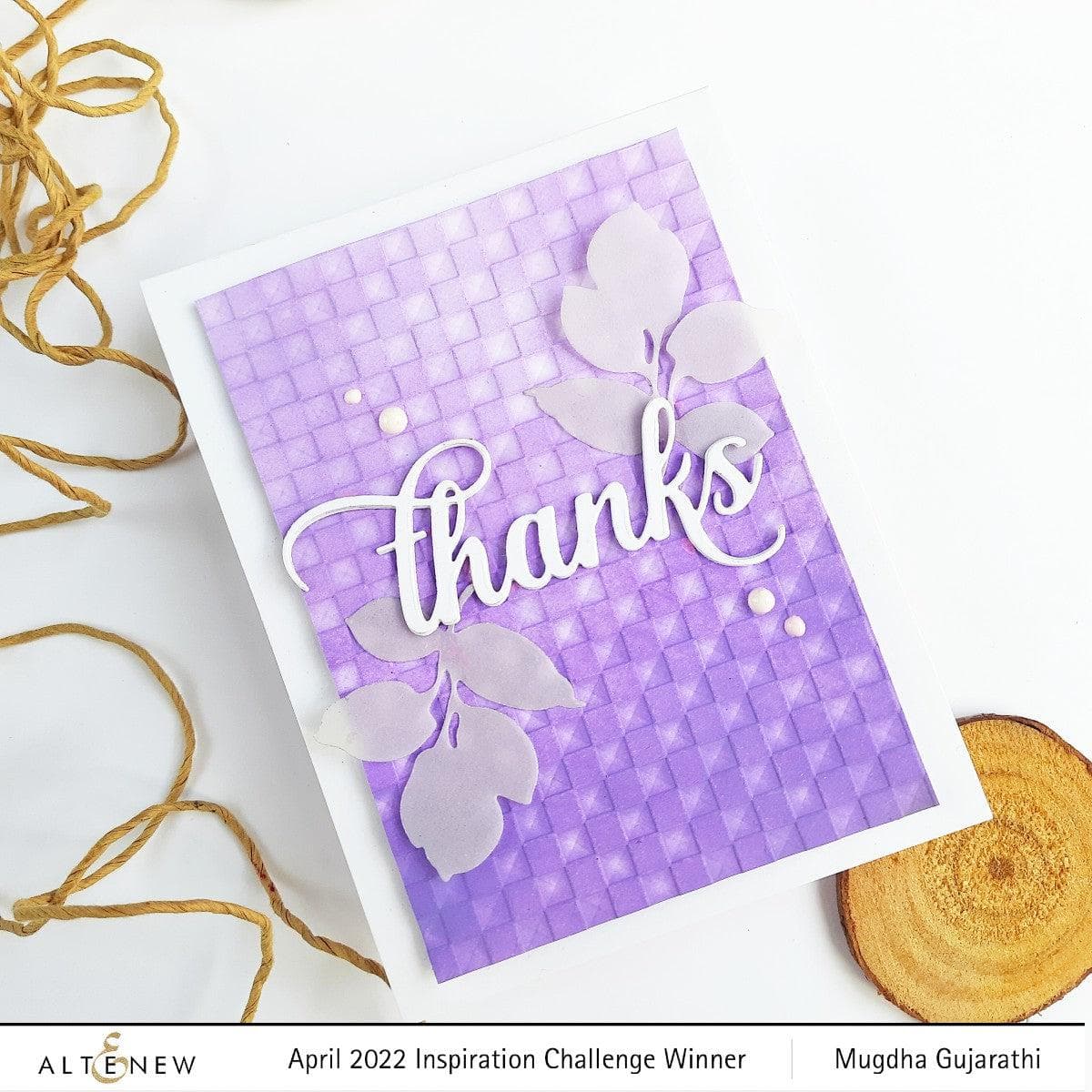 Altenew Checkered Squares 3D Embossing Folder