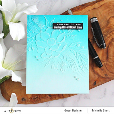 Part A-Glitz Art Craft Co.,LTD Embossing Folder Cheerful Bloom 3D Embossing Folder