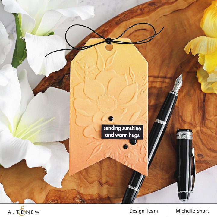 Part A-Glitz Art Craft Co.,LTD Embossing Folder Cheerful Bloom 3D Embossing Folder