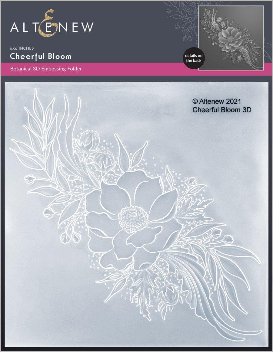 Cheerful Bloom 3D Embossing Folder | Altenew - Floral 3D Textures