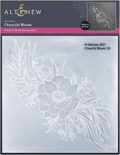 Part A-Glitz Art Craft Co.,LTD Embossing Folder Cheerful Bloom 3D Embossing Folder