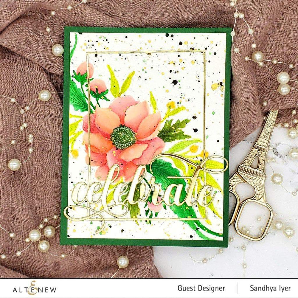 Part A-Glitz Art Craft Co.,LTD Embossing Folder Cheerful Bloom 3D Embossing Folder