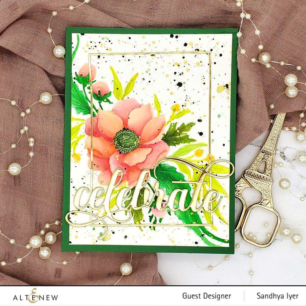 Part A-Glitz Art Craft Co.,LTD Embossing Folder Cheerful Bloom 3D Embossing Folder