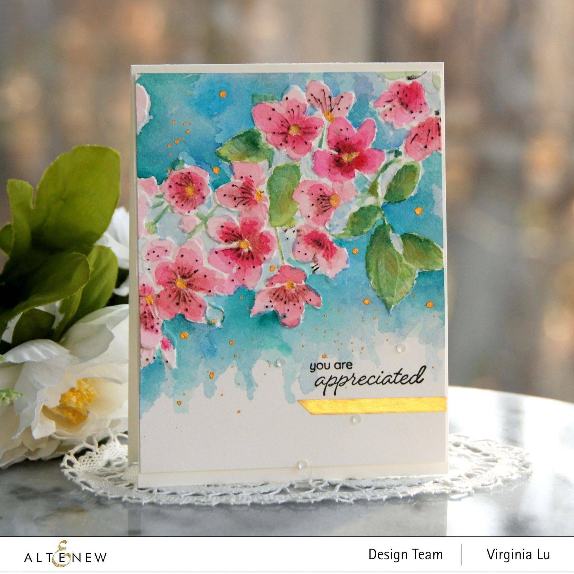 Cherry Plum Blossom 3D Embossing Folder | Altenew