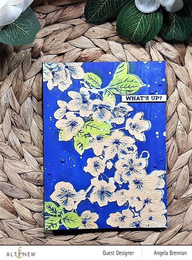 Part A-Glitz Art Craft Co.,LTD Embossing Folder Cherry Plum Blossom 3D Embossing Folder