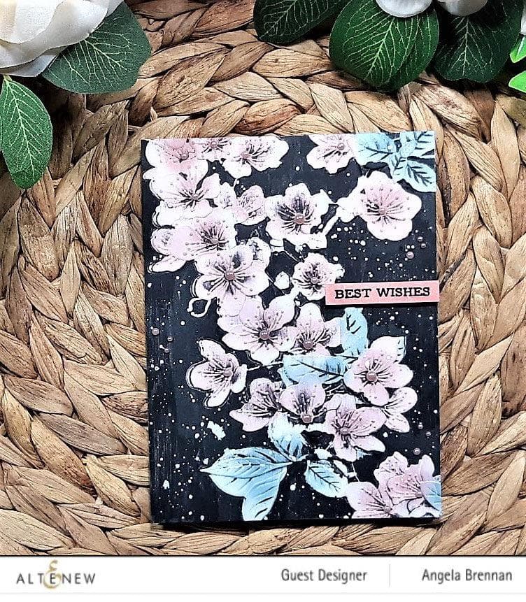 Part A-Glitz Art Craft Co.,LTD Embossing Folder Cherry Plum Blossom 3D Embossing Folder