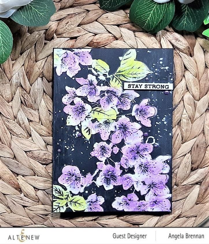 Part A-Glitz Art Craft Co.,LTD Embossing Folder Cherry Plum Blossom 3D Embossing Folder