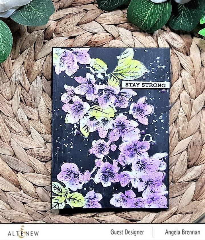 Part A-Glitz Art Craft Co.,LTD Embossing Folder Cherry Plum Blossom 3D Embossing Folder