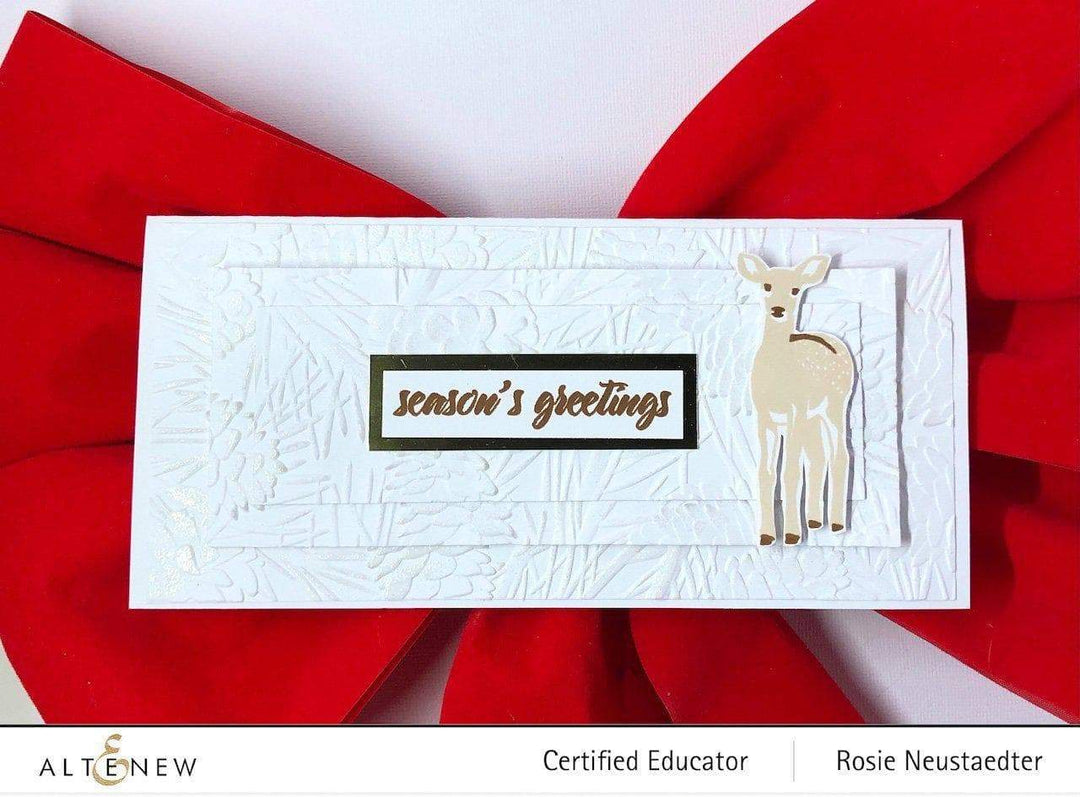 Part A-Glitz Art Craft Co.,LTD Embossing Folder Classic Pinecones Slim 3D Embossing Folder