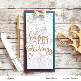 Part A-Glitz Art Craft Co.,LTD Embossing Folder Classic Pinecones Slim 3D Embossing Folder